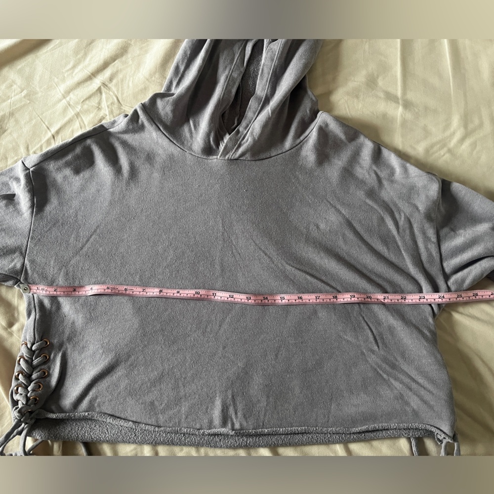 purple cropped hoodie Large - Picture 6 of 6